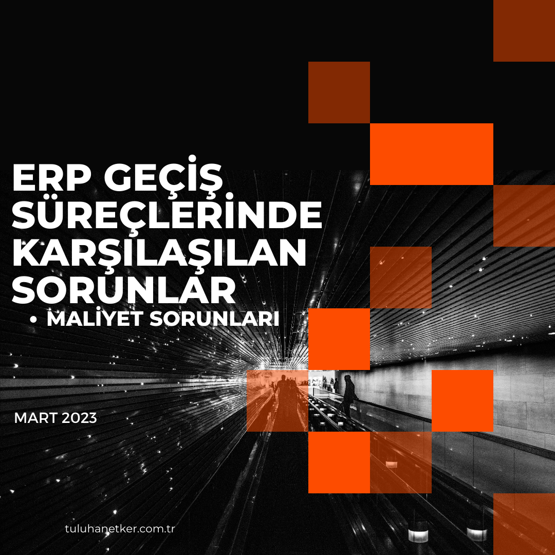 ERP Geçiş Süreçlerinde Karşılaşılan Sorunlar - Maliyet sorunları