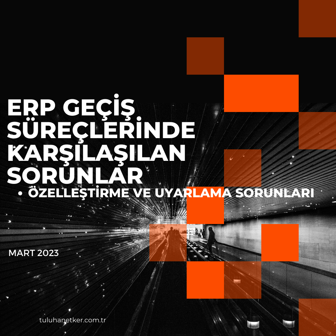ERP Geçiş Süreçlerinde Karşılaşılan Sorunlar - Özelleştirme ve uyarlama sorunları